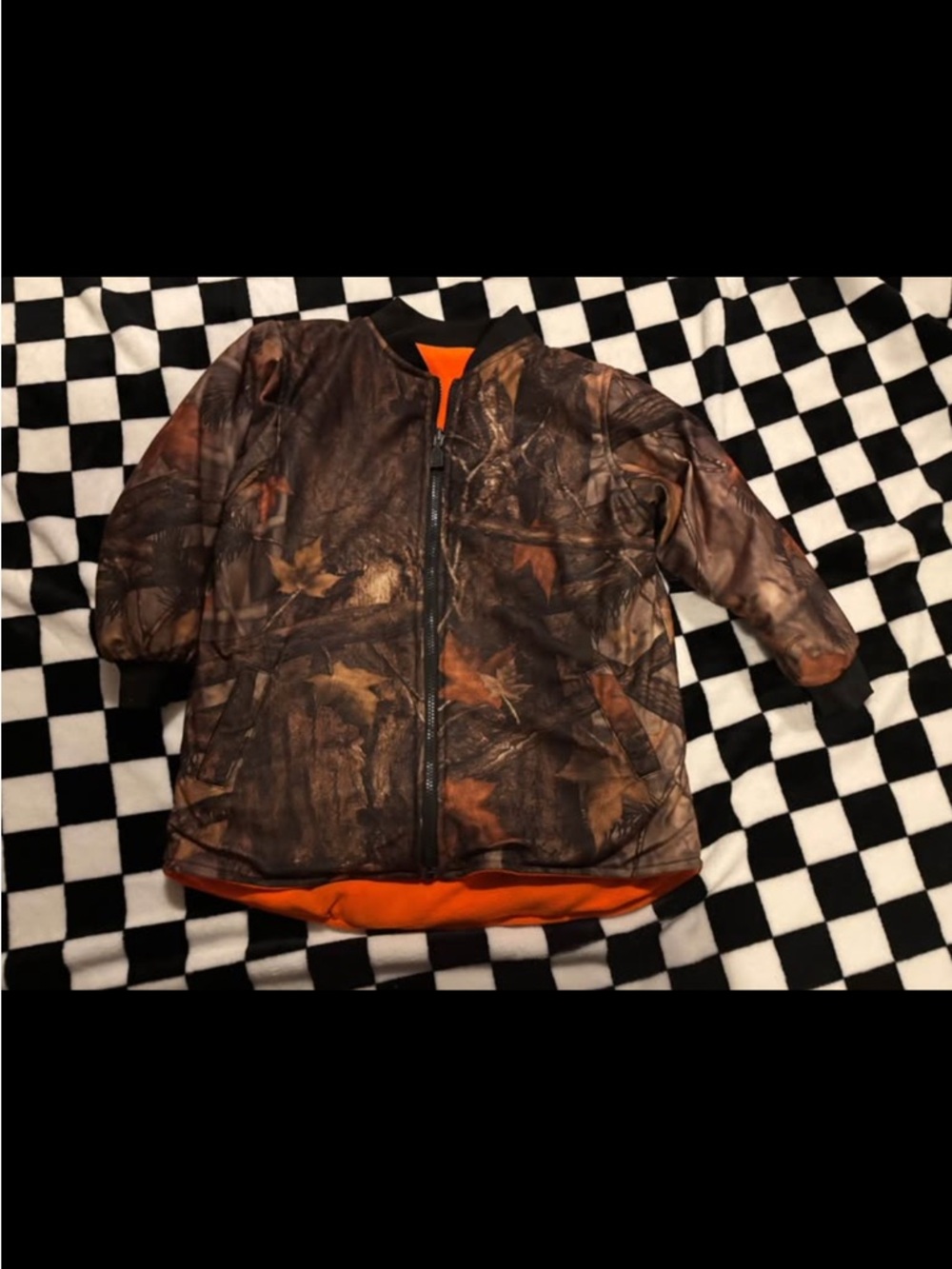 Ducks unlimited kids size 7/8 insulated reversible hunting jacket